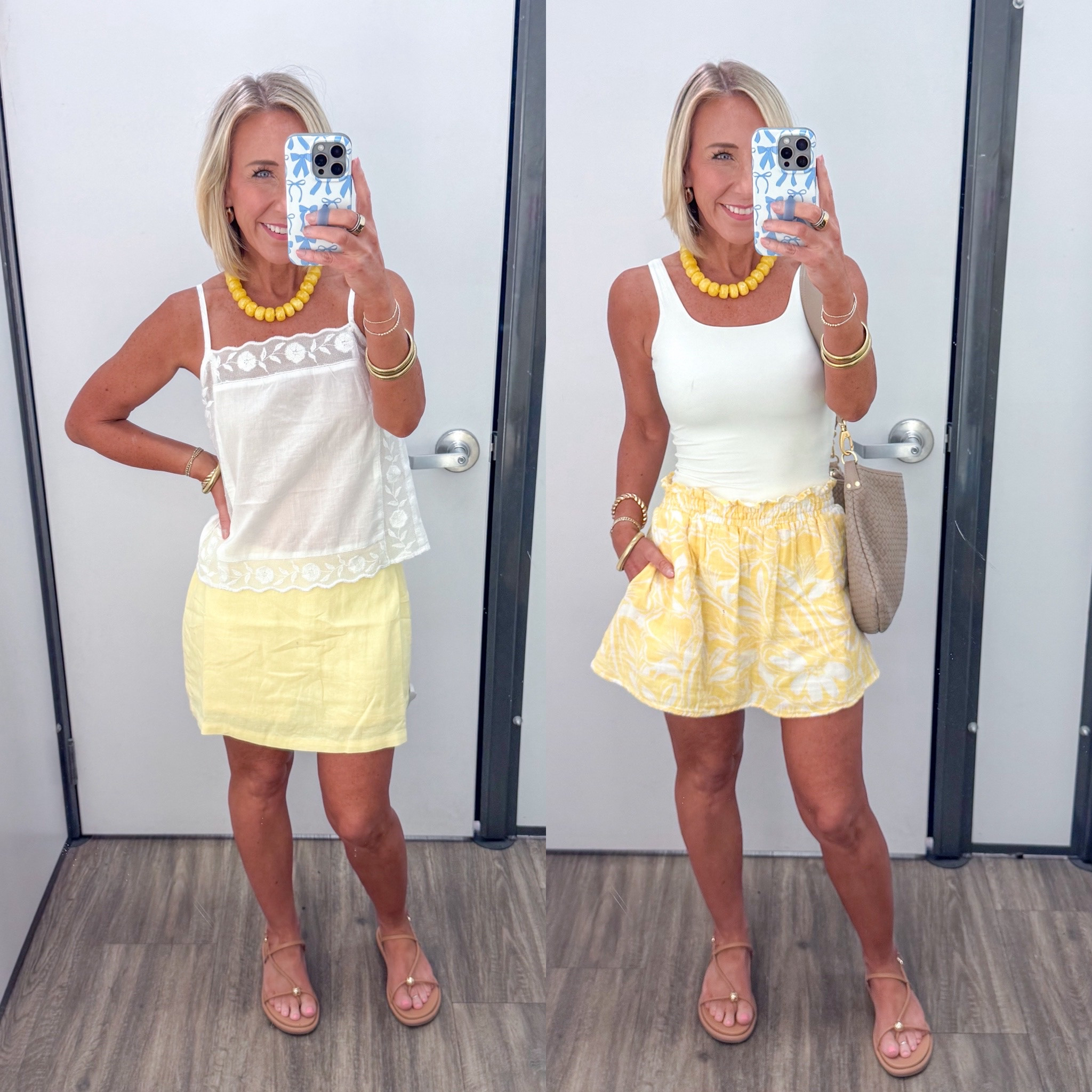 Old Navy - in store try-on * Crinkle Gauze Ruffle Waist Mini Skort - size XS. 4 colors. * White tank - size XS. Linen-Blend Micro Skort - size XS. 5 colors. Scalloped-Hem Tank Top - size XS. 2 colors.

#LTKSaleAlert #LTKOver40 #LTKSeasonal