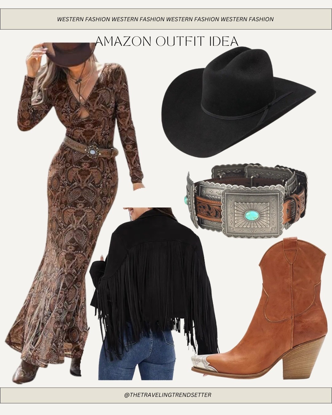 Western fashion - Amazon fashion - dress- country concert outfit idea - cowgirl hat cowgirl boots - fringe jacket 

#LTKootd #LTKFindsUnder100 #LTKFindsUnder50