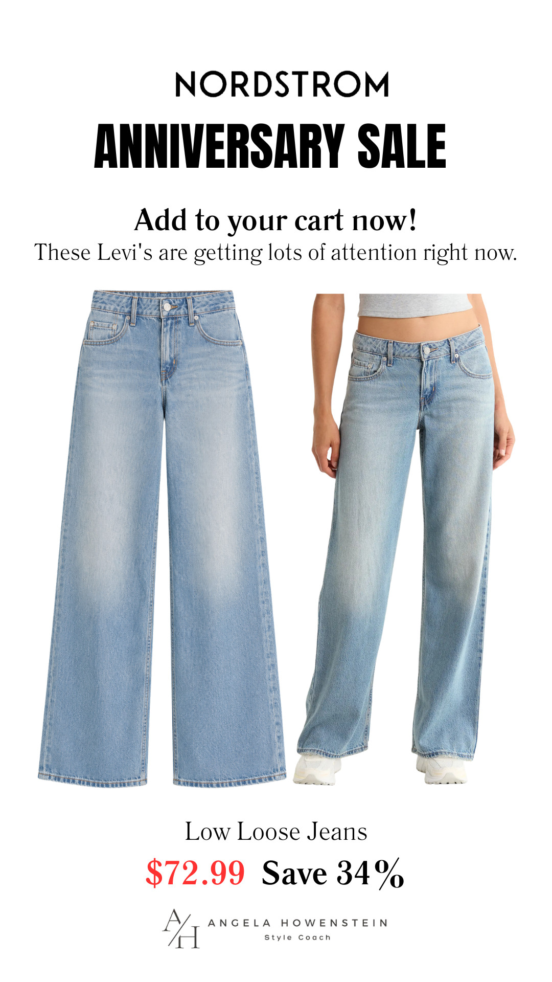 These Levi’s Low Loose Jeans are one of the standout denim finds from the Nordstrom Anniversary Sale. The relaxed fit and light wash make them an easy everyday pair you’ll reach for all year long.

👩‍💻 LTK PRO TIPS
❤️ Heart = Support my posts ;-)
🔖 Save = Get sale & restock alerts for the things you love!
📋 Lists = Keep favorites organized (List ideas: Christmas, Birthdays, and Vacations!)
📲 Share = Send lists and products to a friend (or your daughters like me).
💬 Comment = Ask me anything, and I’ll answer. ;-) 

 #LTKootd #LTKOver40 #LTKSaleAlert