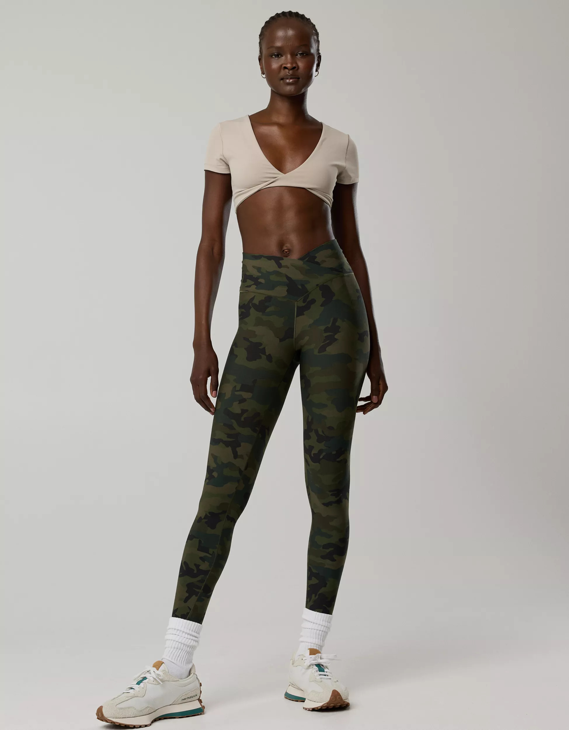OFFLINE By Aerie Real Me High Waisted Crossover Legging | American Eagle Outfitters (US & CA)