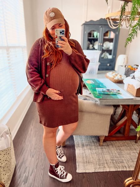 30 days of maternity outfits day ✨19✨

Brown is my obsession and about all I wear. This outfit is no exception. Dress and sweater are on sale. Sneakers are 25% off. Hat and bag also linked. 



#LTKunder100 #LTKcurves #LTKbump