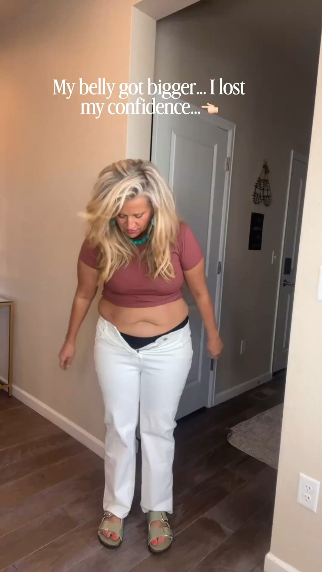  ✨Tap the bell, save and ❤️ for over 40 fashion, midlife style, midsize fashion and luxury looks for less. 

Here’s the anti-pooch strategy that changed everything for me:

✔️ Lift — bring the eye up (structure at the shoulders, clean necklines)
✔️ Release — nothing clings to the belly (soft, drapey fabrics that skim)
✔️ Lengthen — long, clean lines (straight or wide-leg, open layers)

That’s it.

It’s not about hiding your body…
it’s about how your outfit is built.

And here’s the truth:

We are not bouncing back.
We are evolving forward.

Even if that means we’re on a journey to wellness…
or fluctuating sizes.

You still deserve to feel confident now.

Follow for midlife, midsize style that actually works 🤍

👑"Helping you look good, feel good!" - Lindsey Denver




#LTKMidsize #LTKOver40 #LTKPlusSize