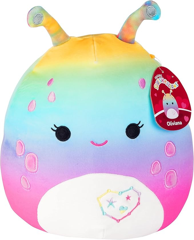 Amazon.com: Squishmallows 10" Oliviana The Alien, Valentine's Day Plush - Official Kellytoy - Ado... | Amazon (US)