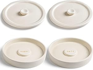Cosnou Ceramic Margarita Salt Rimmer with Lid Set of 2 Home Bar Accessories for Seasoning - Rimme... | Amazon (US)