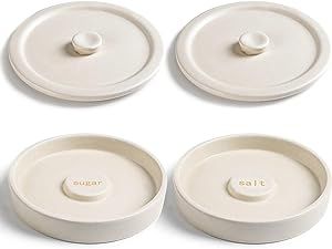 Cosnou Ceramic Margarita Salt Rimmer with Lid Set of 2 Home Bar Accessories for Seasoning - Rimme... | Amazon (US)