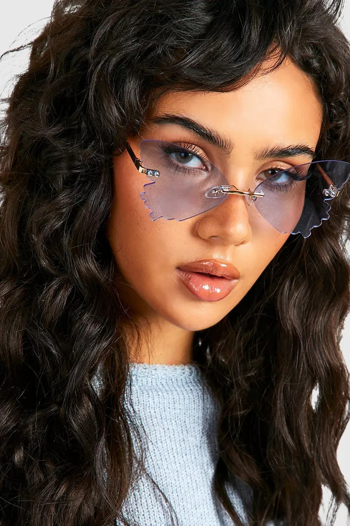 Butterfly Lense Sunglasses | Boohoo.com (UK & IE)