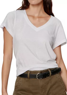 Sanctuary Women's V-Neck Shirt, White, XS | Belk