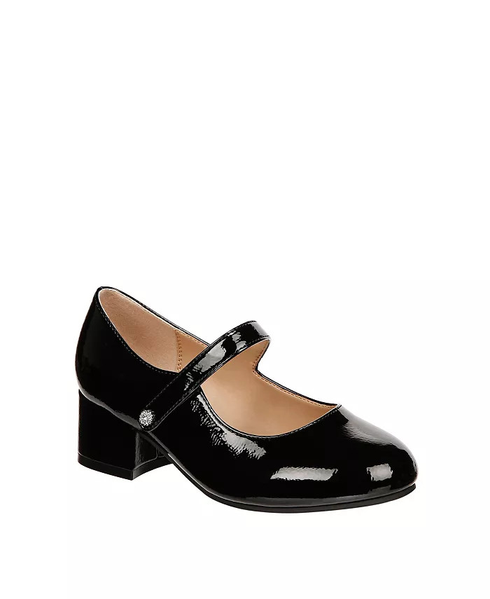 Girls Blakely Block Almond Toe Heel Shoes | Macy's