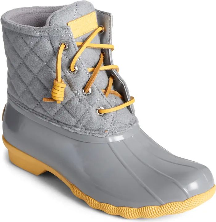 Saltwater Quilted Waterproof Rain Boot | Nordstrom