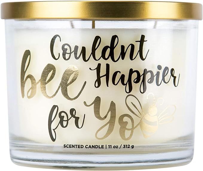 Aromascape Couldn't Bee Happier for You 3-Wick Scented Candle (Honey, Vanilla and Almond Milk) 11... | Amazon (CA)