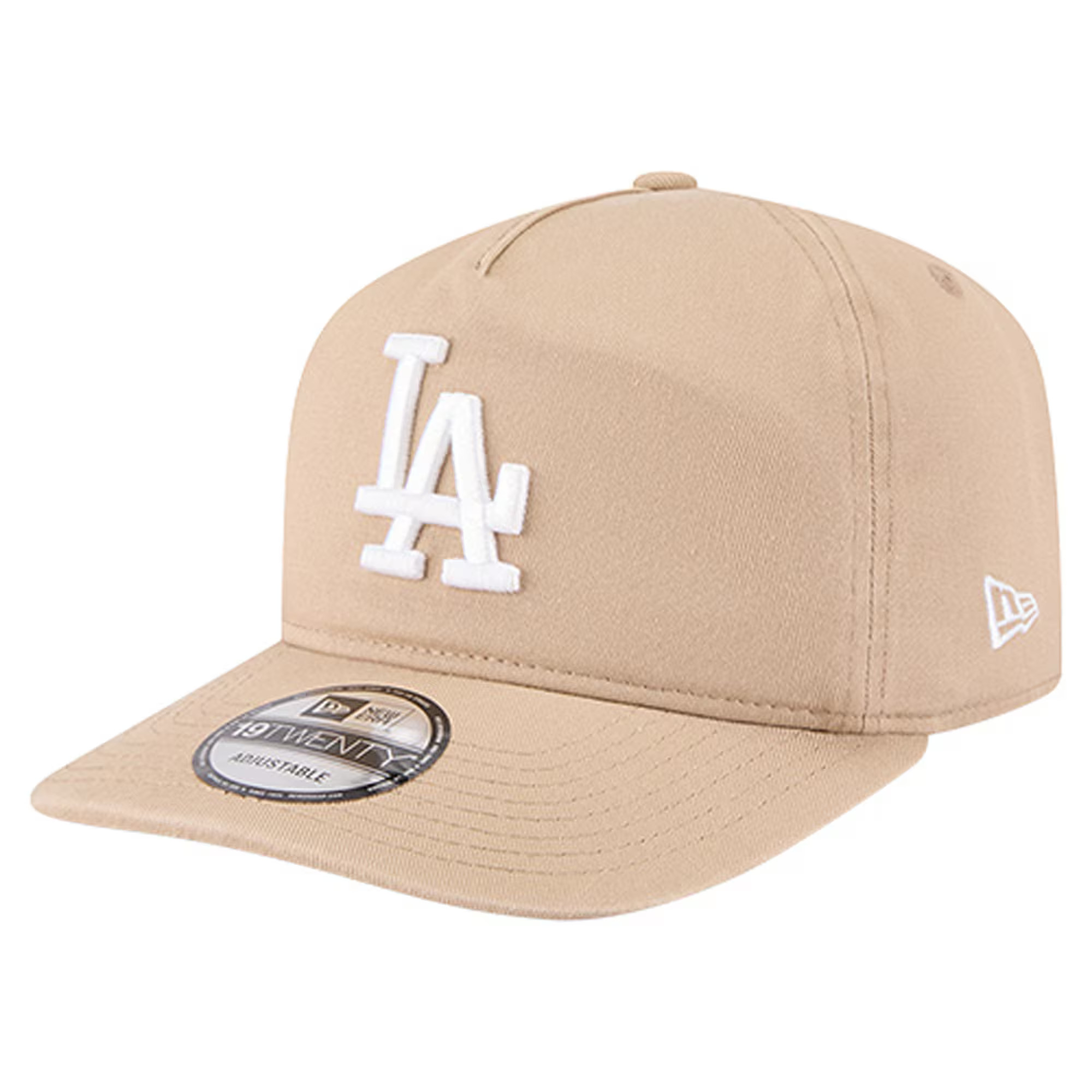 Los Angeles Dodgers New Era Cam 19TWENTY Adjustable Hat - Light Beige | Lids