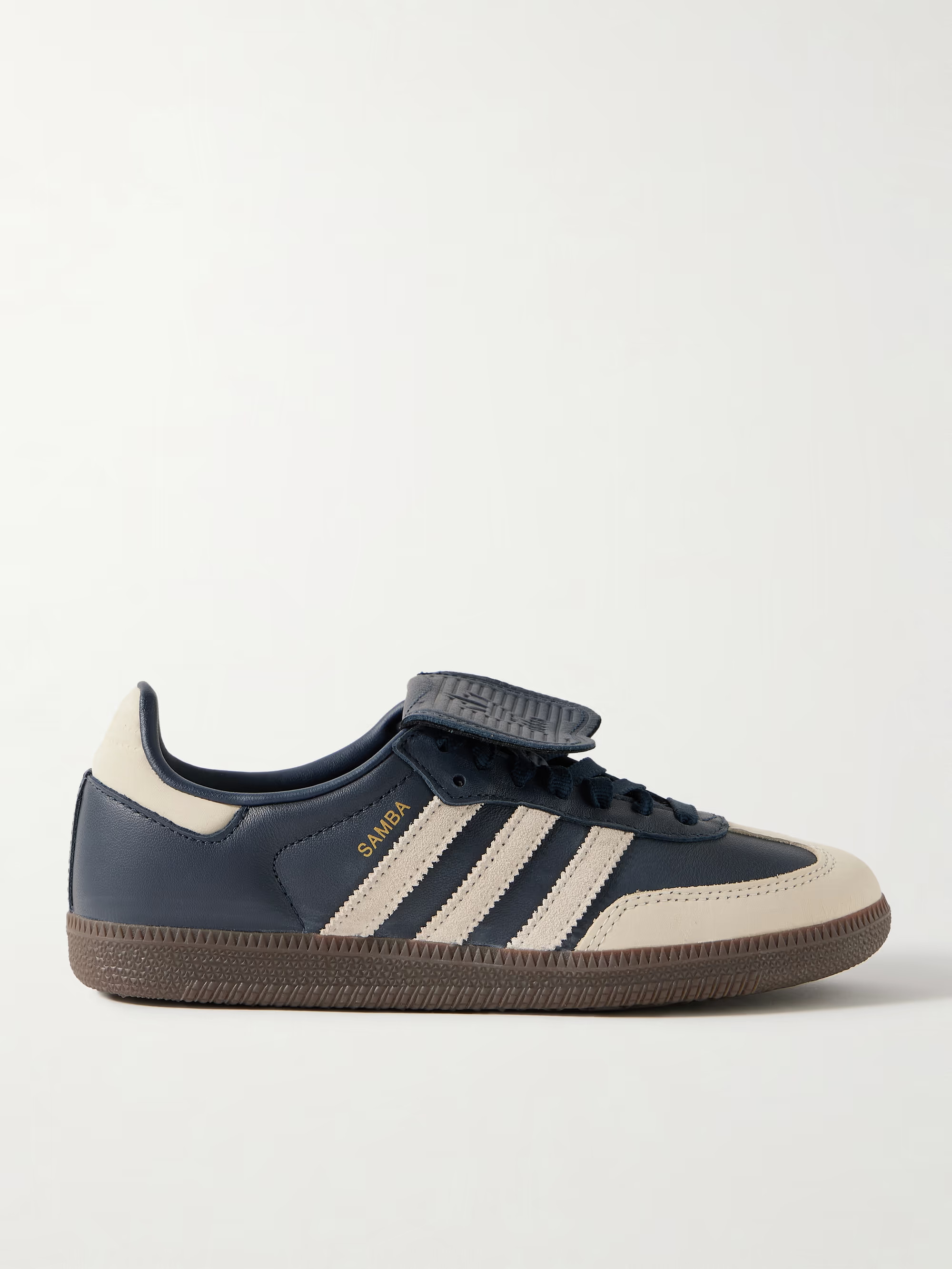 Samba LT nubuck and suede-trimmed leather sneakers | NET-A-PORTER APAC