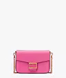 Katy Textured Leather Flap Chain Crossbody | Kate Spade (US)