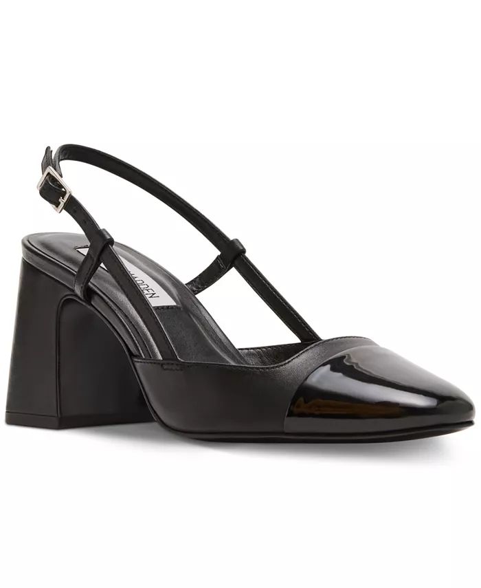 Steve Madden Women's Becka Cap-Toe Slingback Pumps - Macy's | Macy's