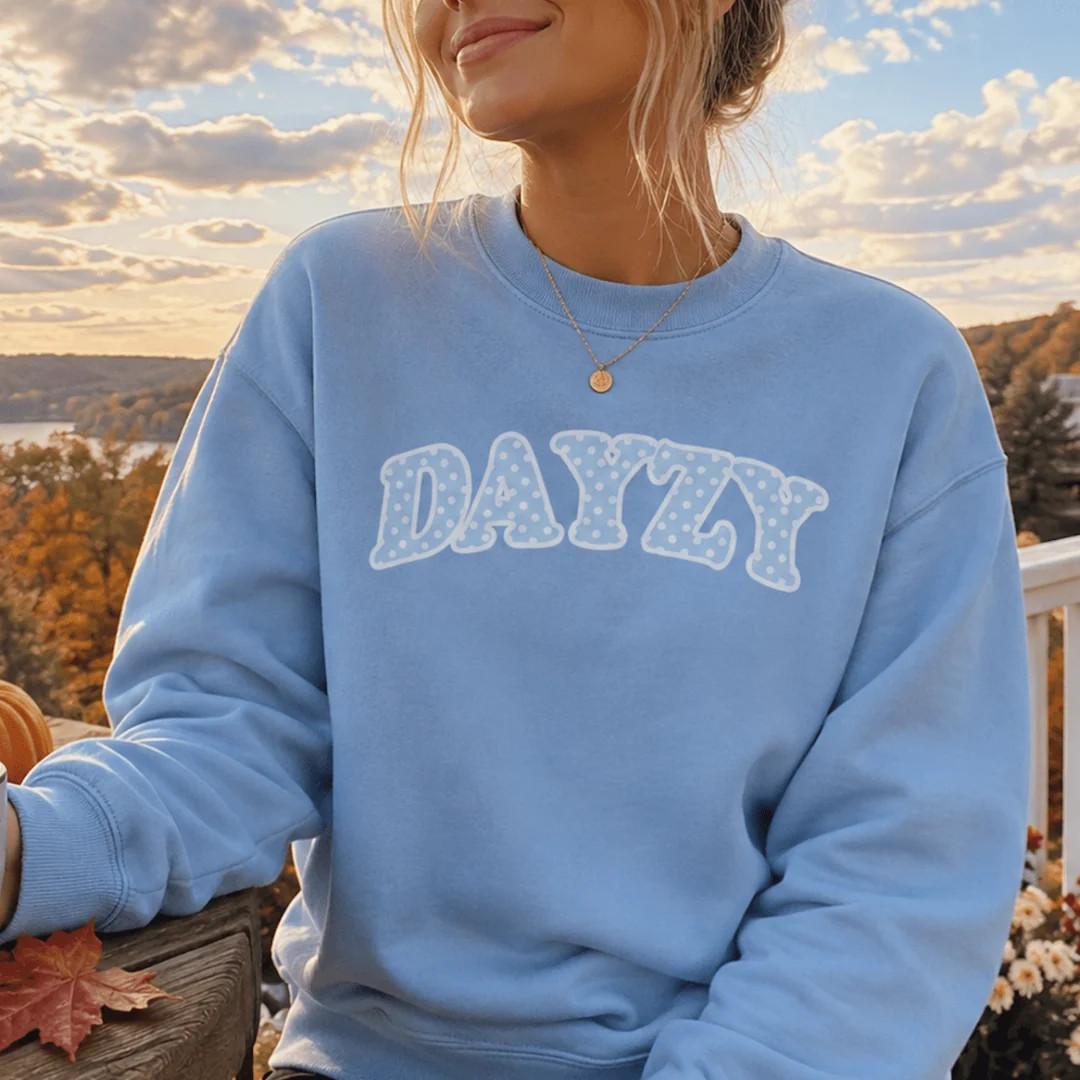 'Dayzy Dots' Cozy Crew | United Monograms
