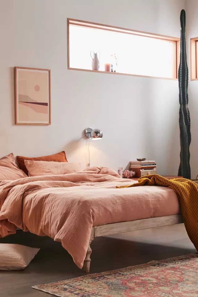 Cozy Slub Duvet Cover | Urban Outfitters (US and RoW)