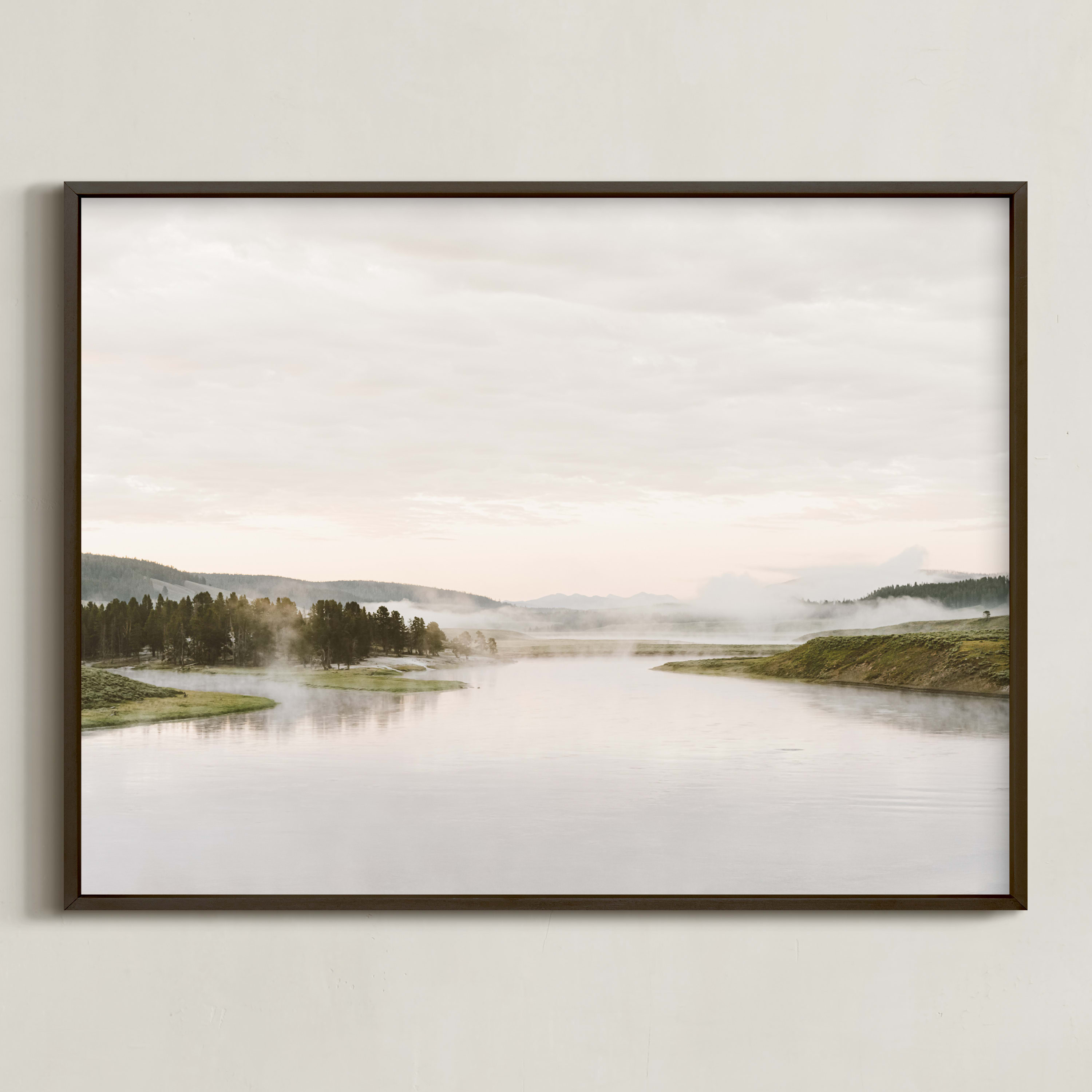 "Misty lake" - Photography Limited Edition Art Print by Kamala Nahas. | Minted