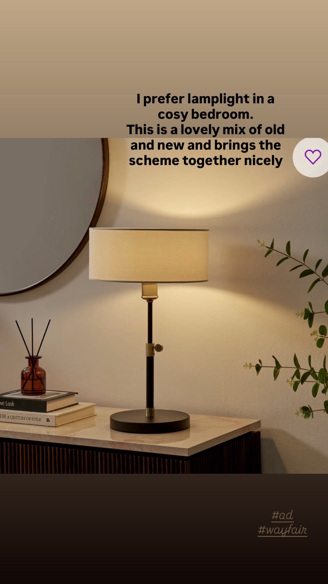 I prefer Lamplight ina bedroom to  create a warm, cosy feel. I love the mix of old and new with this design. 
@Wayfair AD. 

#LTKhome #LTKuk