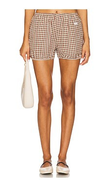 Rat Boi Easy Bloomer Short in Brown Gingham from Revolve.com | Revolve Clothing (Global)