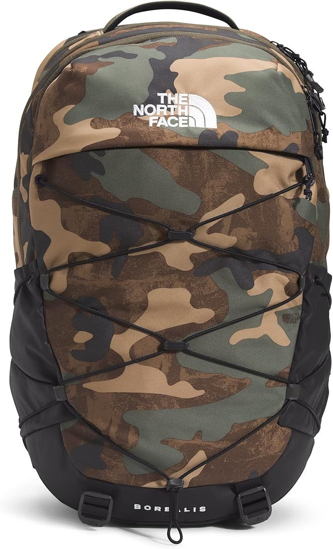 The North Face Borealis School Laptop Backpack, Kelp Tan TNF Camo Print/TNF Black, One Size | Amazon (US)