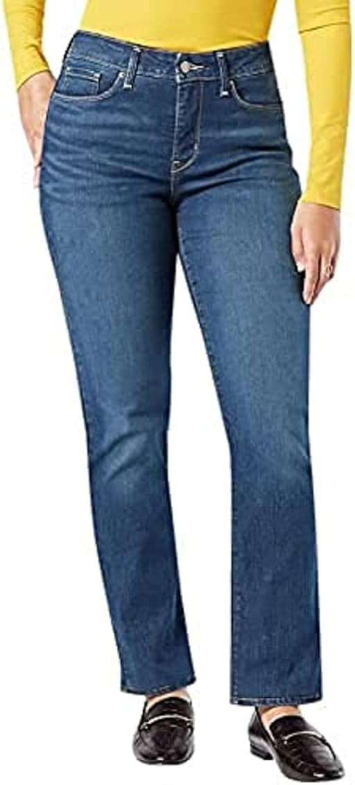 Signature by Levi Strauss & Co. Gold Women's Curvy Totally Shaping Straight Jeans (Available in P... | Amazon (US)