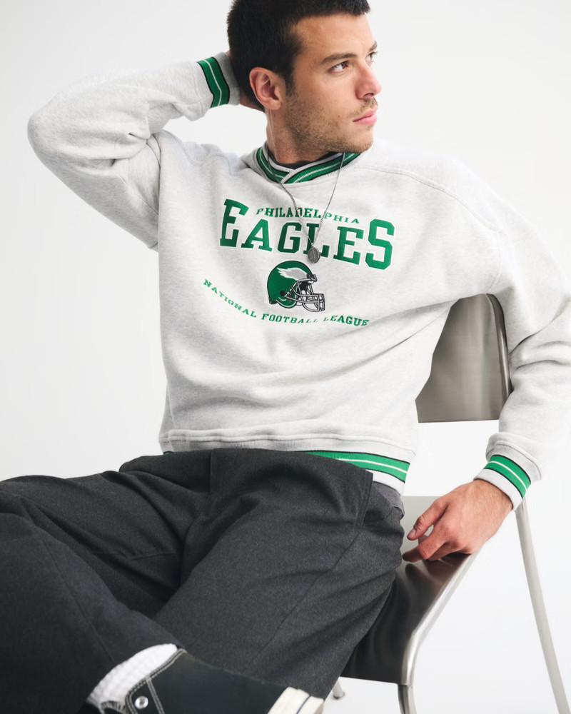 Philadelphia Eagles Graphic Crew Sweatshirt | Abercrombie & Fitch (US)