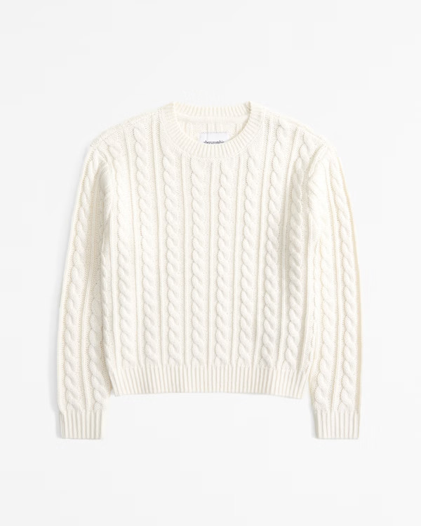 cable crew sweater | Abercrombie & Fitch (US)