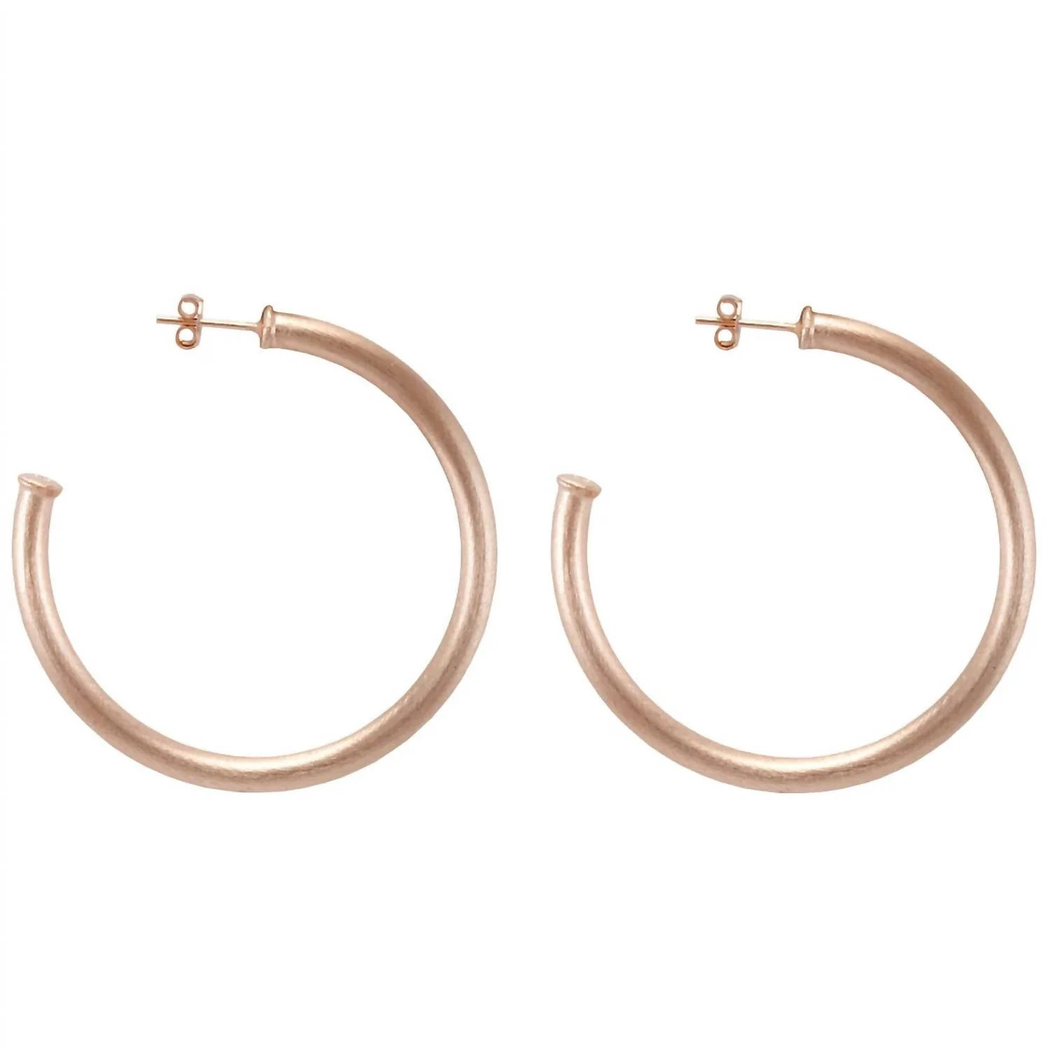 Small Everybody's Favorite Hoop Earrings In Champagne | Shop Simon