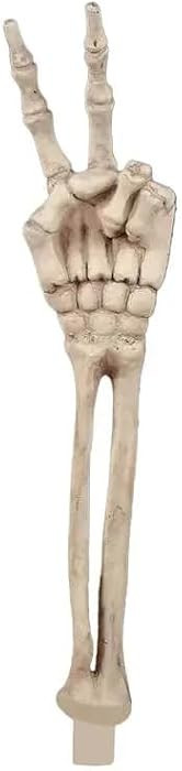 Peace Sign Skeleton Hand Decoration for Halloween Displays and Party Decor, 1 Piece | Amazon (US)