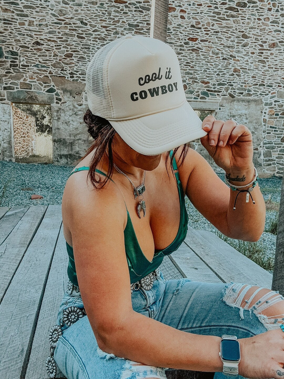 Cool It Cowboy Hat, Nashville Style Trucker Hat | Bachelorette Girls Weekend Hat | Cowboy Trucker... | Etsy (US)