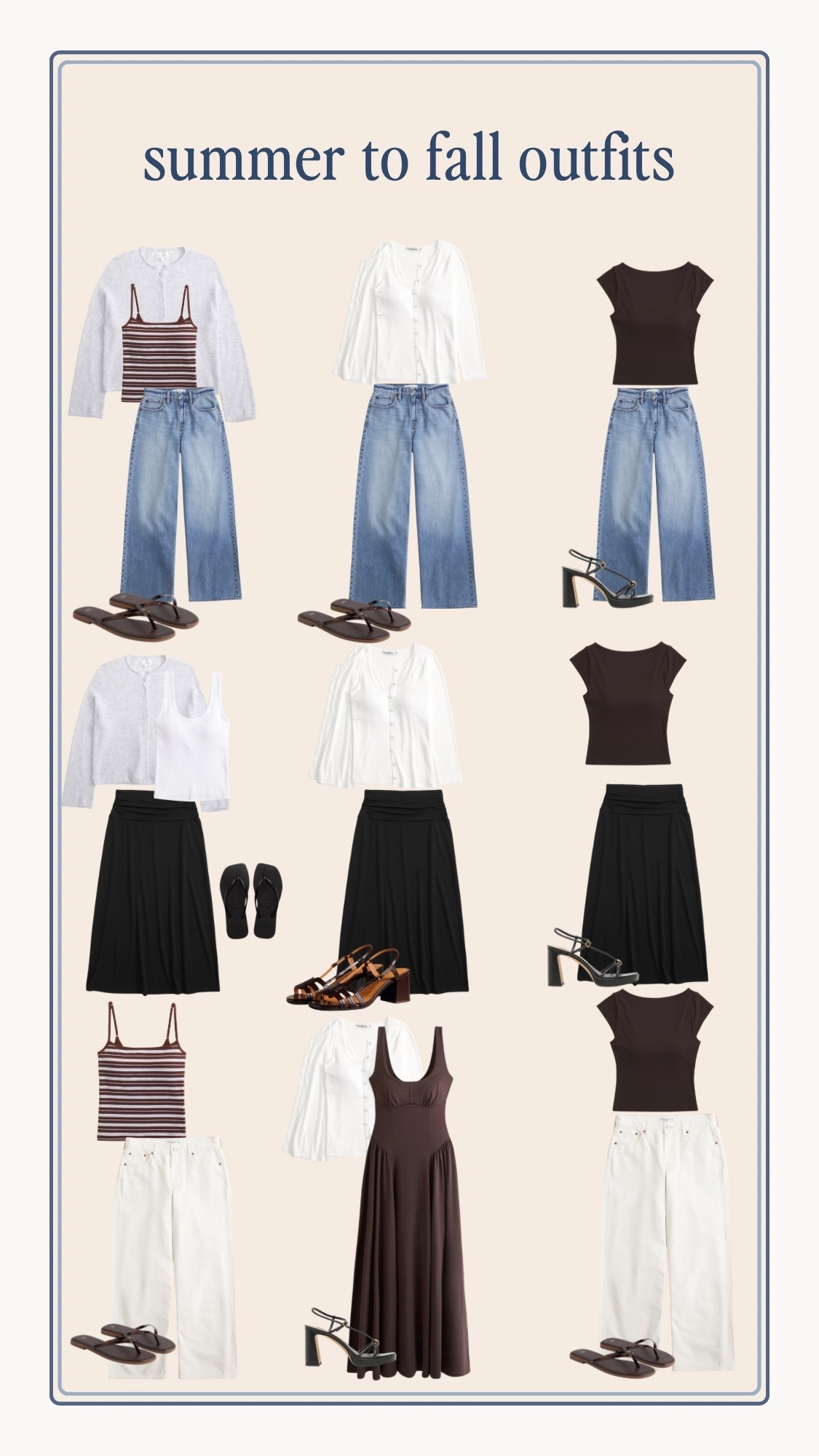 outfit combo ideas! Abercrombie code DENIMAF

#LTKSeasonal #LTKSaleAlert #LTKootd