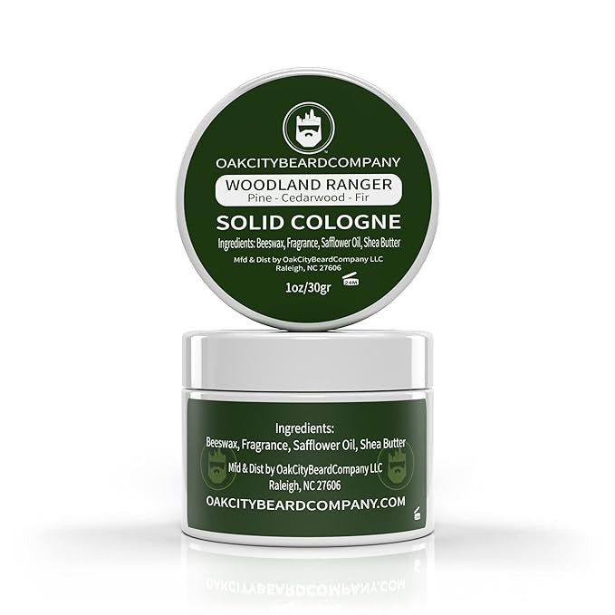 Oak City Beard Company - Woodland Ranger - Solid Cologne - 1 Ounce - Pine - Cedarwood - Fir | Amazon (US)