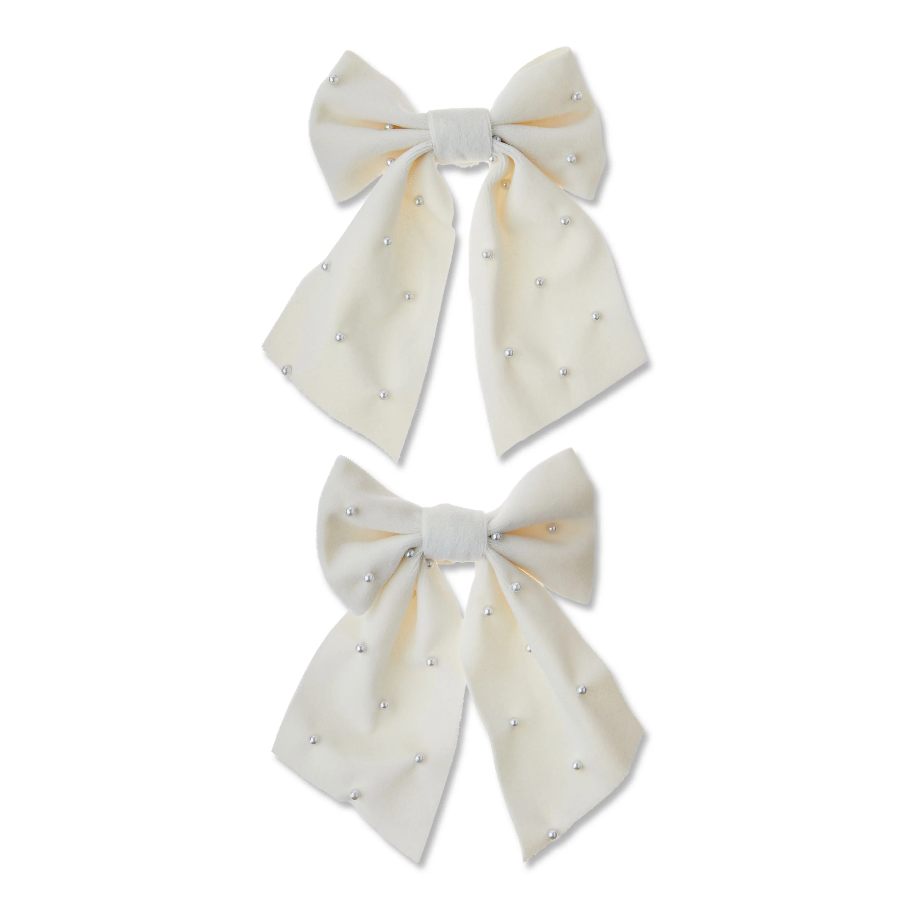 Ivory Pearl Beaded Decorative Bow, 6", 2 Count, by My Texas House | Walmart (US)