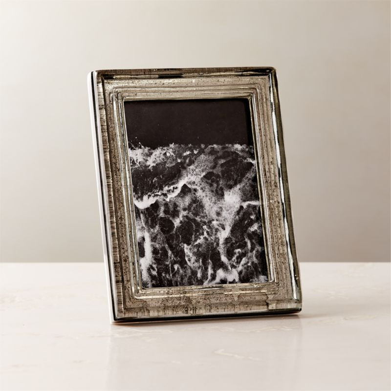 Mossoro Cast Glass Picture Frame 5''x7'' + Reviews | CB2 | CB2