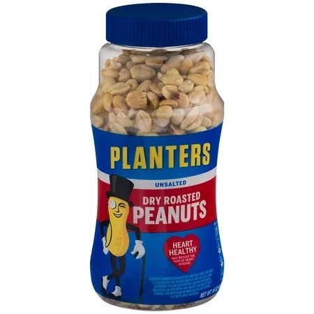 KraftheinzPlanters Unsalted Dry Roasted Peanuts, 16 Ounce (4 Pack) | Walmart (US)