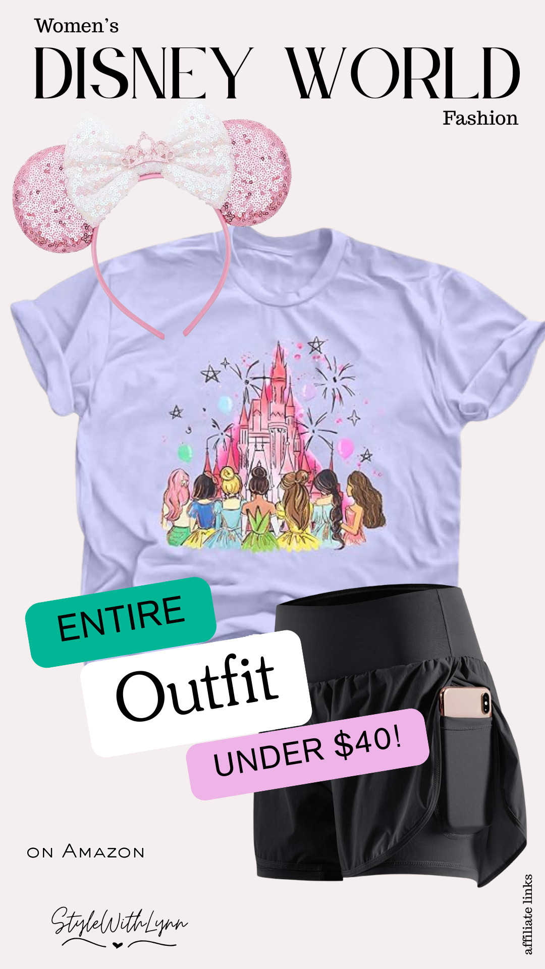 Disney magic on a budget? Say less. 
This entire Disney World outfit is UNDER $40 and comfy enough for park days, rope drop, AND fireworks. Princess vibes, practical shorts, and the cutest tee, because magic doesn’t have to be expensive. 💕
Tap to shop the whole look and save for your next Disney trip 🏰🛍️

#AmazonFinds #DisneyWorld #Disneyland #DisneyPrincess

Disney World outfit women, Disney outfit under $40, affordable Disney outfits, Amazon Disney outfit, Disney park outfit women, Disney World fashion, budget Disney outfit, Disney princess shirt, Minnie ears outfit, Disney summer outfit women, Disney vacation outfit, comfy Disney outfit, Disney outfit ideas women, Disney World Amazon finds, Disney bounding outfit women 

 #LTKootd #LTKTravel