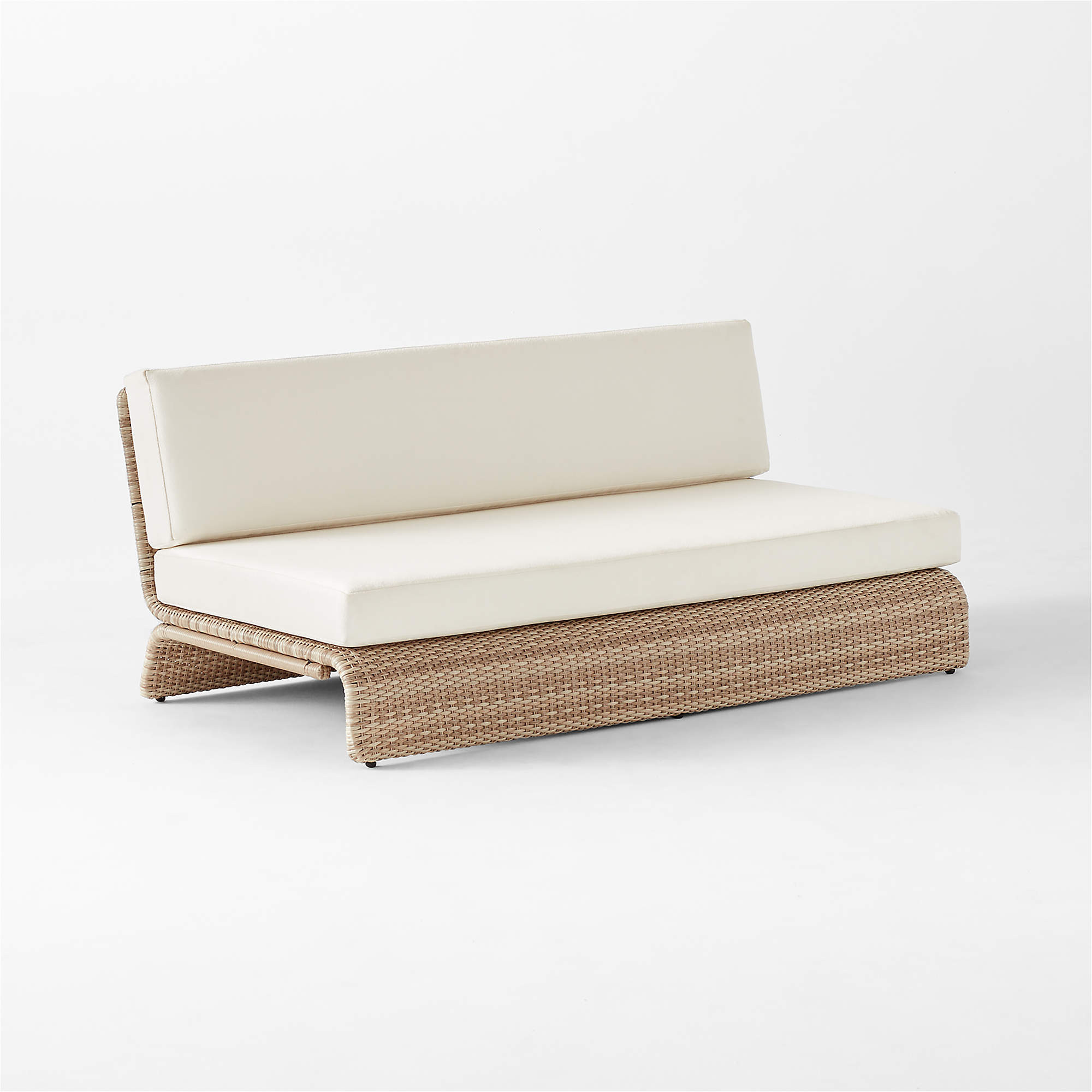 Foss Woven Outdoor Loveseat | CB2 | CB2