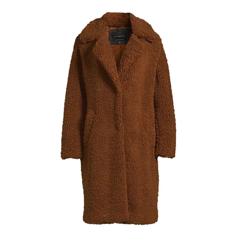 Lucky Brand Women's Faux Sherpa Coat | Walmart (US)