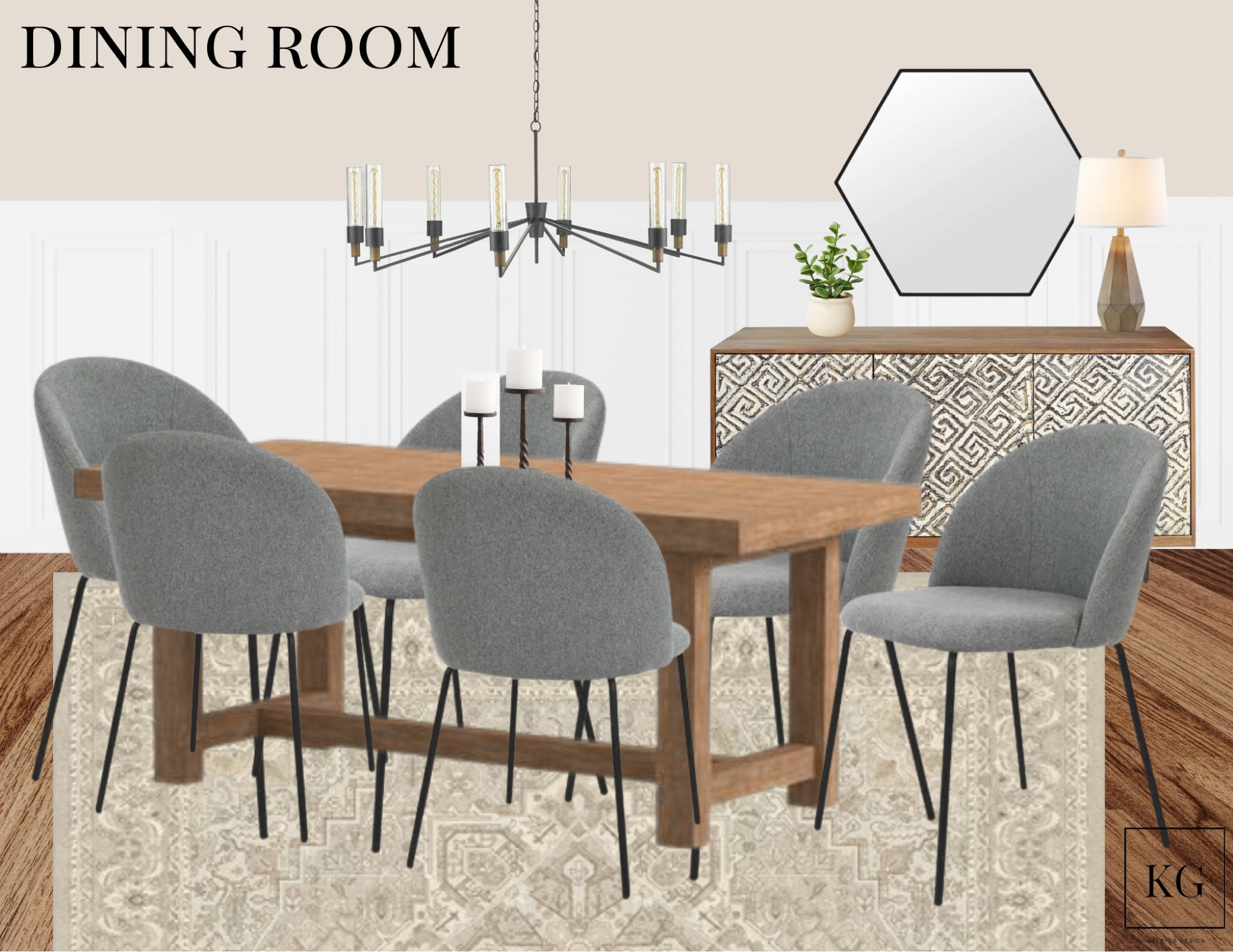 Entertain in style with our latest dining room collection. From elegant lighting to luxurious seating, our curated concept board has everything you need to create a stunning dining experience. Shop now to elevate your dining room and impress your guests with unforgettable meals!

#LTKstyletip #LTKFind #LTKhome