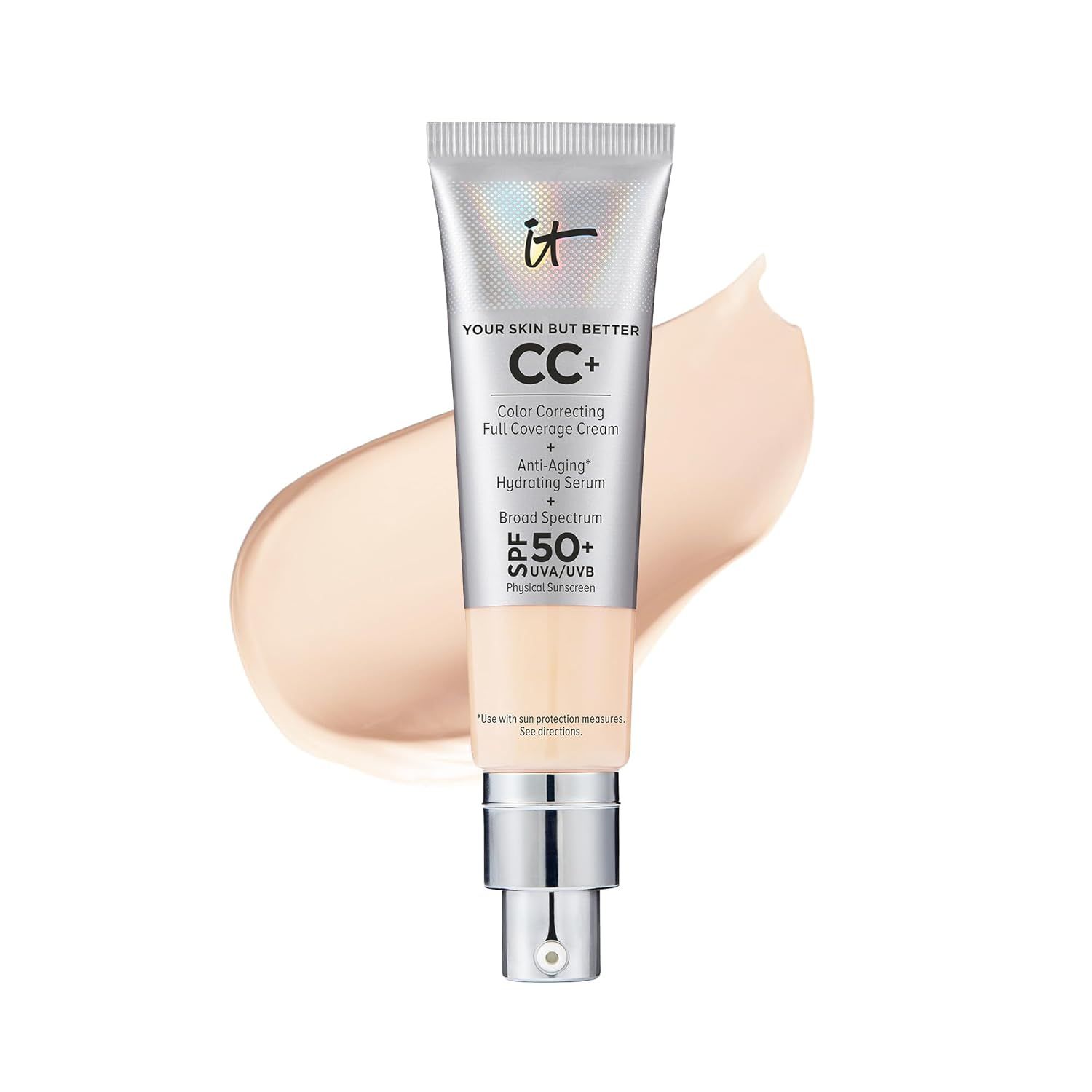 IT Cosmetics Your Skin But Better CC+ Cream - Color Correcting Cream, Full-Coverage Foundation, H... | Amazon (US)