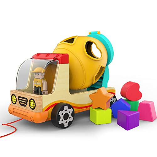 TOP BRIGHT Wooden Shape Sorter Toys for Toddlers Learning Sort and Match for 1 2 Year Old | Amazon (US)