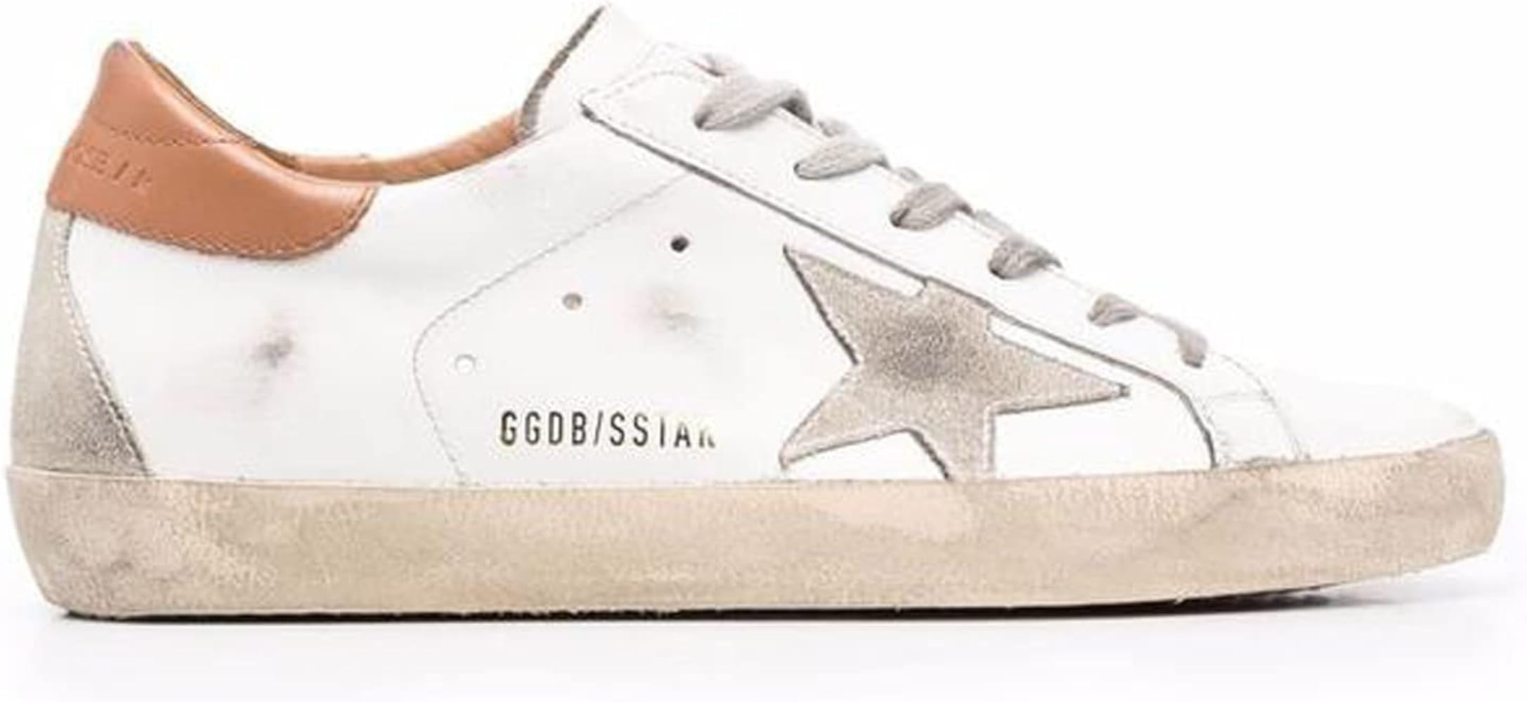 Golden Goose Super-Star Leather Upper and Heel Suede Star and Heel Womens Sneaker GWF00102-F002182-1 | Amazon (US)