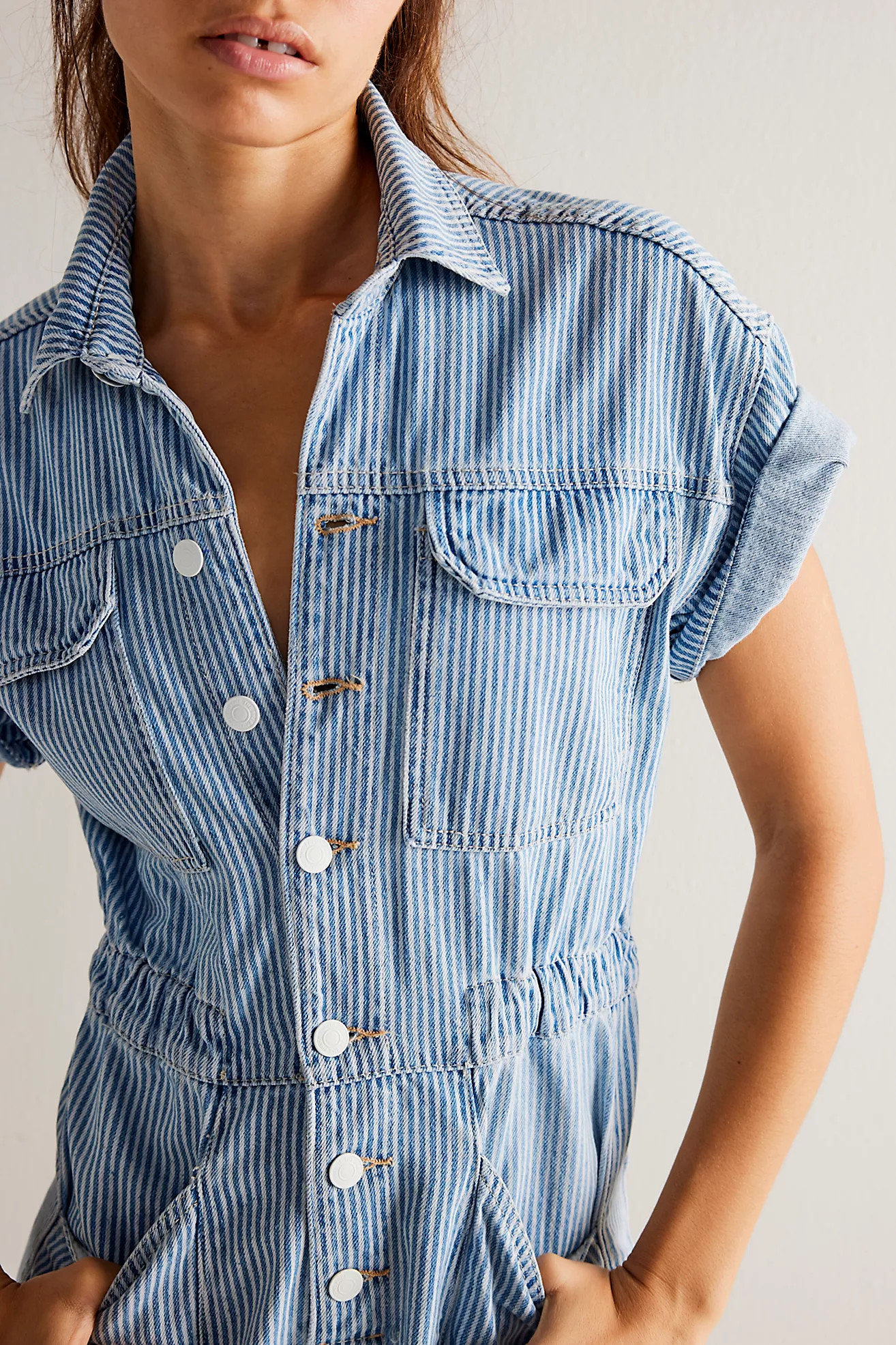 We The Free Marci Railroad Stripe Coverall | Free People (Global - UK&FR Excluded)