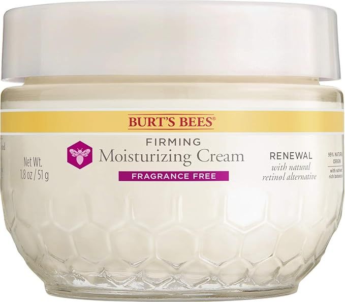 Face Cream, Burt's Bees Retinol Alternative, Firming & Moisturizing Facial Care, Fragrance Free, ... | Amazon (US)