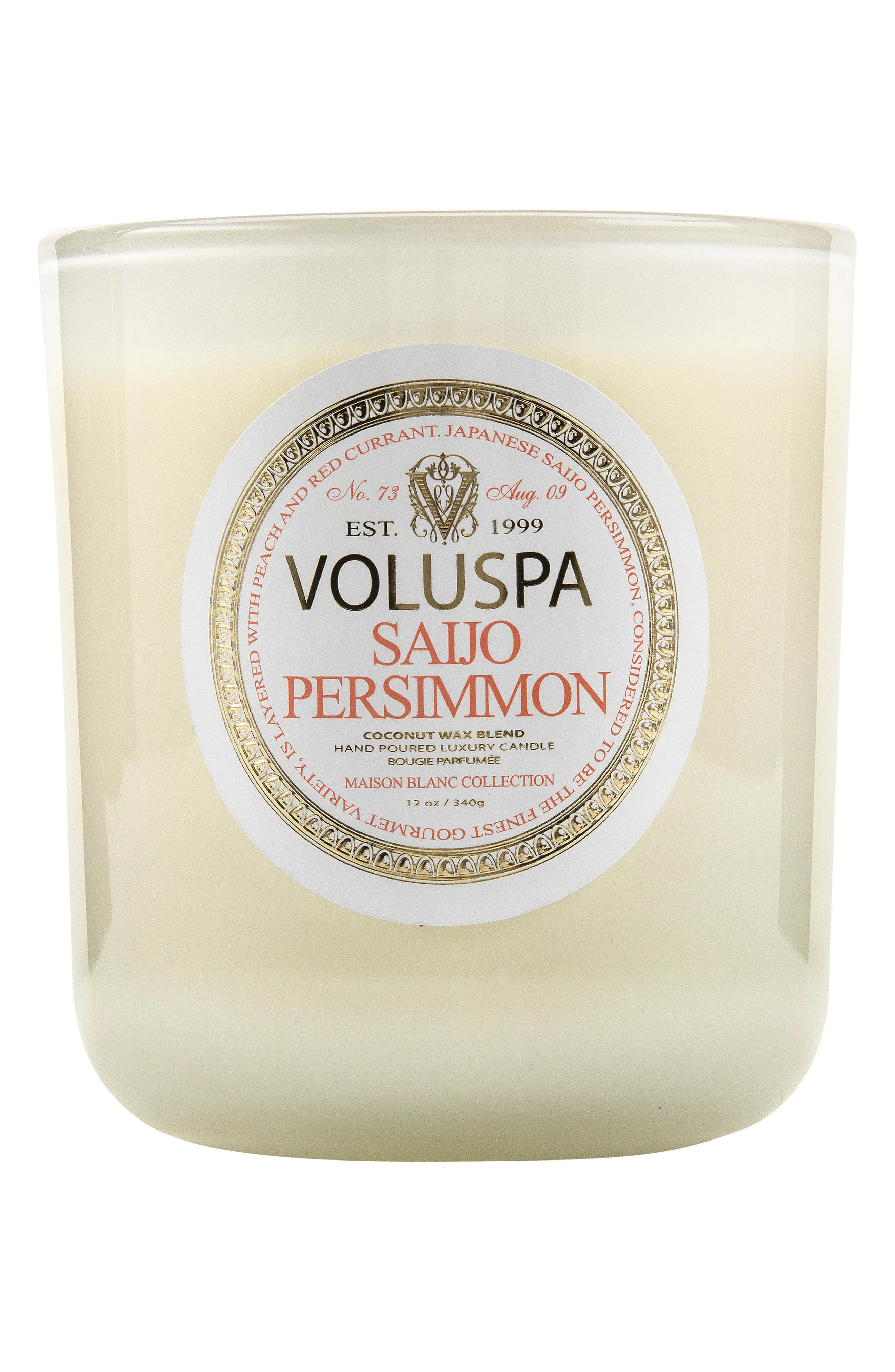 Voluspa Maison Blanc Saijo Persimmon Classic Maison Candle, Size 12 oz - None | Nordstrom