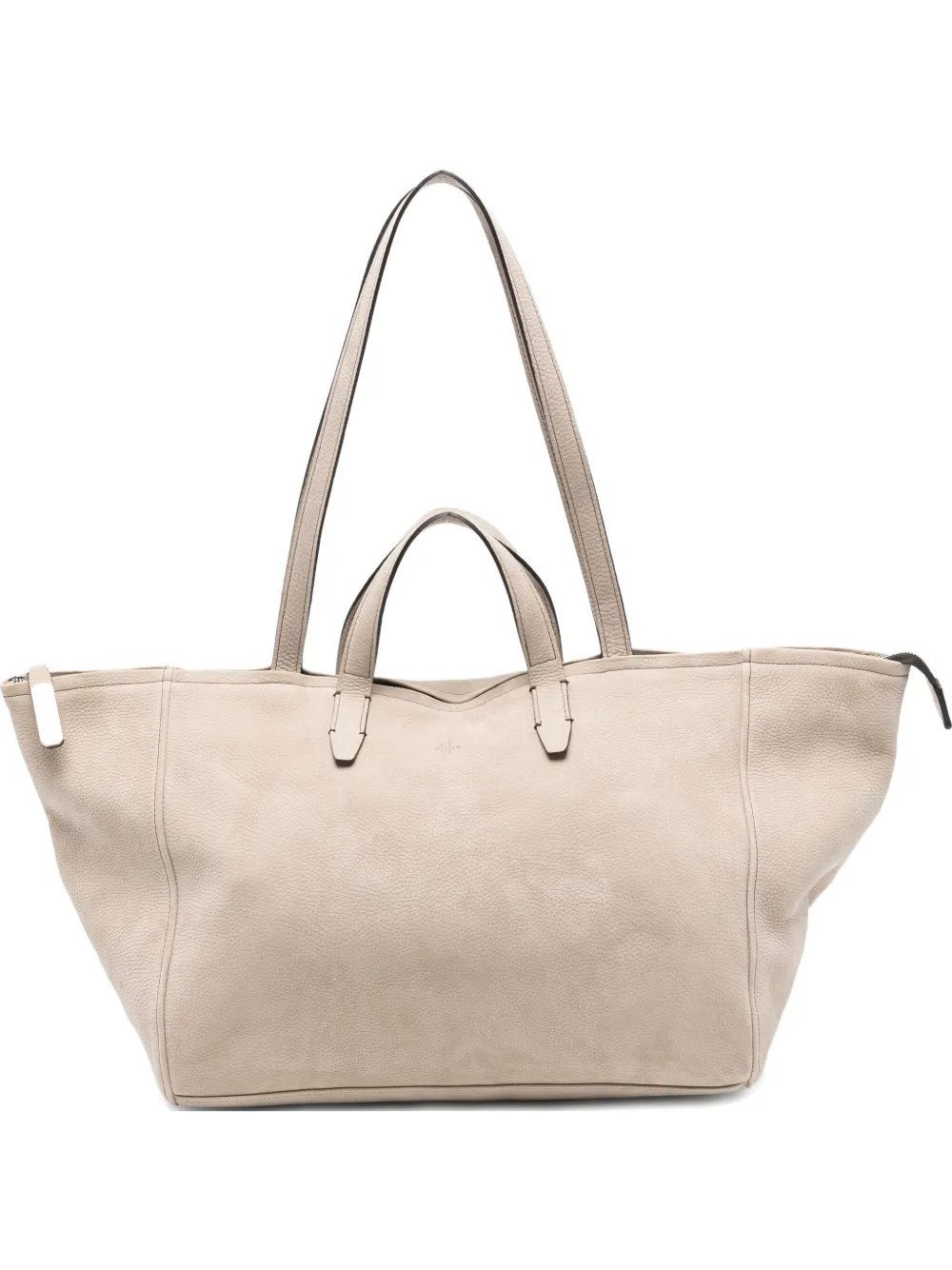 HAGS Colette suede tote bag - Neutrals | Farfetch Global
