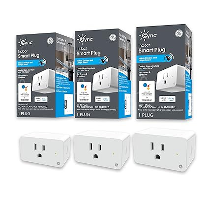GE Lighting CYNC Indoor Smart Plug, Bluetooth and Wi-Fi Outlet Socket, Works with Alexa and Googl... | Amazon (US)