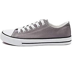 Adokoo Womens Canvas Shoes Casual Cute Sneakers Low Cut Lace up Fashion Comfortable for Walking | Amazon (US)