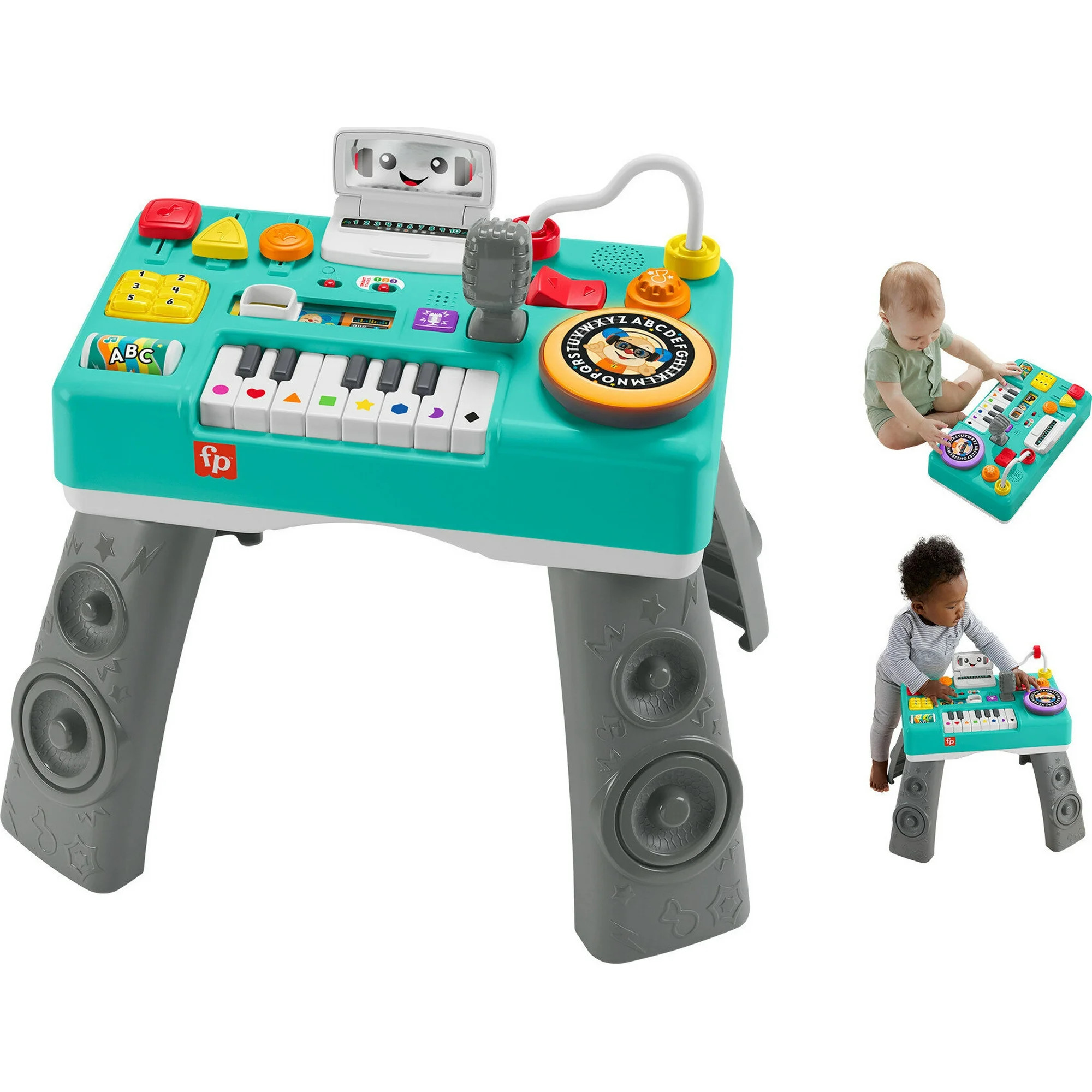 Fisher-Price Laugh & Learn Mix & Learn DJ Table, Musical Learning Toy for Baby & Toddler | Walmart (US)