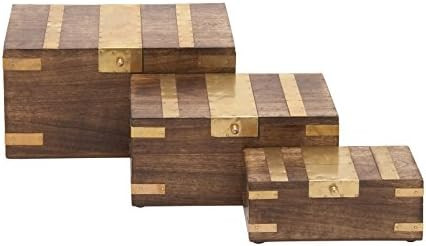 Deco 79 30942 Chic Box With Inlay, Set of 3 | Amazon (US)